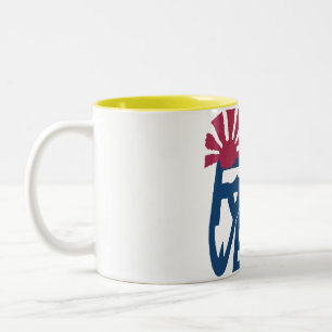 Bicolor Taza extraña del cofee del fuerte