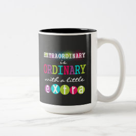 Bicolor Taza extraordinaria de la pizarra de la cita del