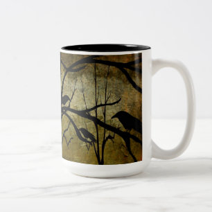 Bicolor Taza fantasmagórica de Halloween del árbol