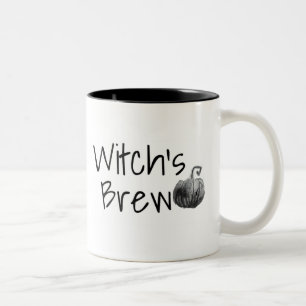 Bicolor Taza fantasmagórica de la bruja de Halloween