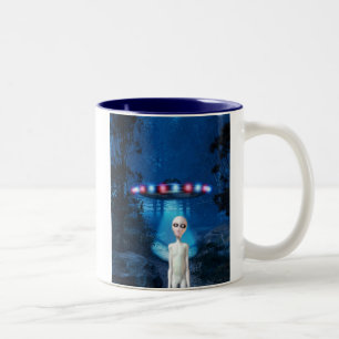 Bicolor Taza fantasmagórica del encuentro del cierre del