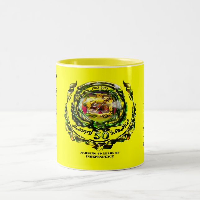 Bicolor Taza feliz de Jamaica 50 (Centro)