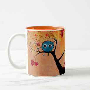 Bicolor taza feliz de los monstruos