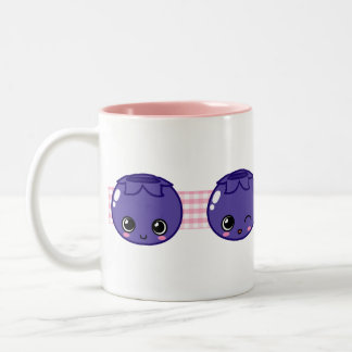 Bicolor Taza feliz del arándano
