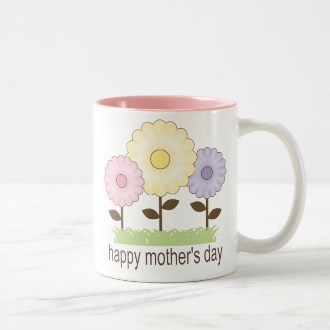 Bicolor Taza feliz del día de madre (Derecha)
