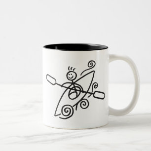 Bicolor Taza feliz del kajak
