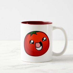 Bicolor Taza feliz del tomate