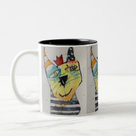 Bicolor Taza Feliz Feliz 11oz