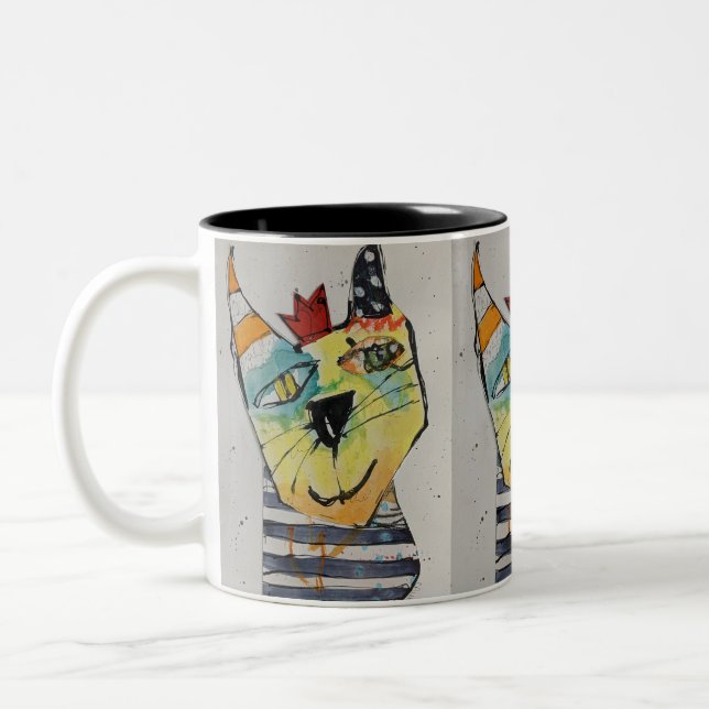 Bicolor Taza Feliz Feliz 11oz (Izquierda)