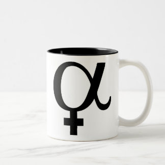 Bicolor Taza femenina alfa