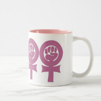 Bicolor Taza feminista