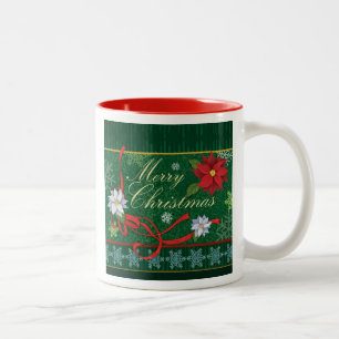Bicolor Taza festiva del regalo de vacaciones de las