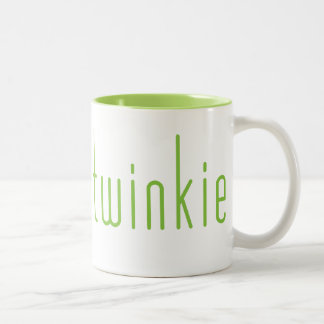 Bicolor Taza flaca de Twinkie - verde