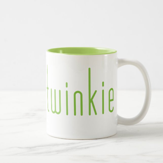 Bicolor Taza flaca de Twinkie - verde (Derecha)