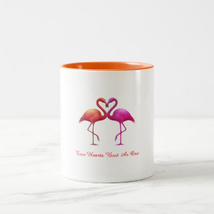 Bicolor Taza - Flamencos