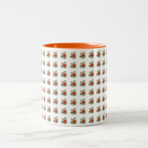 Bicolor Taza - Flor de Naranja Tropical