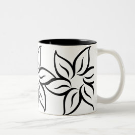 Bicolor Taza Floral Encantadora