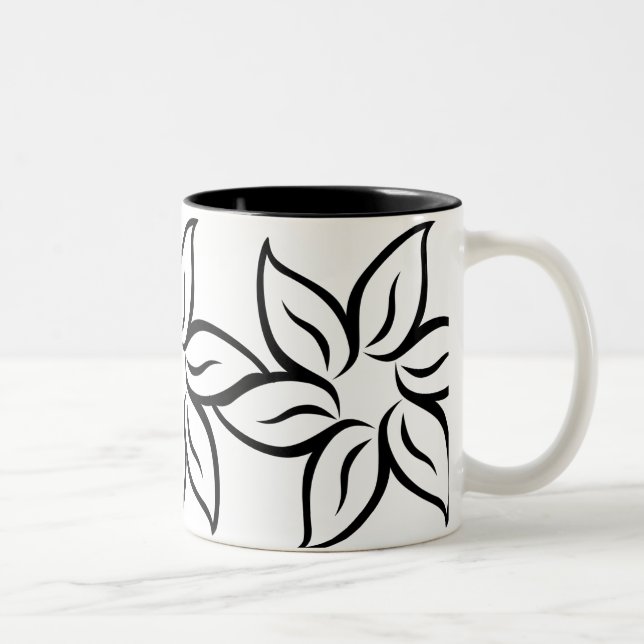 Bicolor Taza Floral Encantadora (Derecha)
