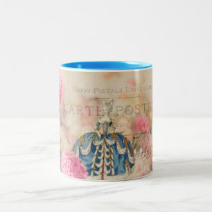 Bicolor Taza francesa del acento de Marie Antonieta