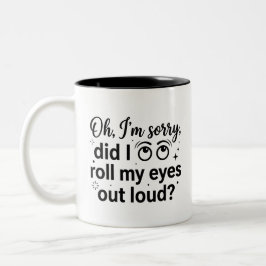Bicolor Taza Fuerte para Amantes del Café de 11oz de Dos T