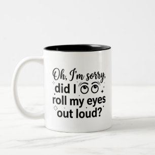 Bicolor Taza Fuerte para Amantes del Café de 11oz de Dos T