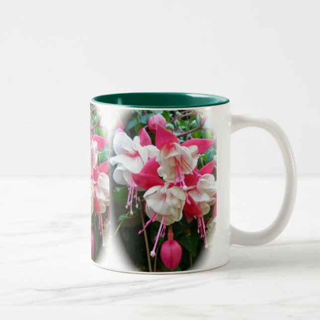 Bicolor Taza Fuschia Rosa y Blanca (Derecha)