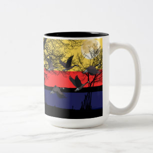 Bicolor Taza Gansos Nocturnos