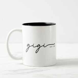 Bicolor Taza Gigi Es 20XX – Regalo Personalizado para Abue