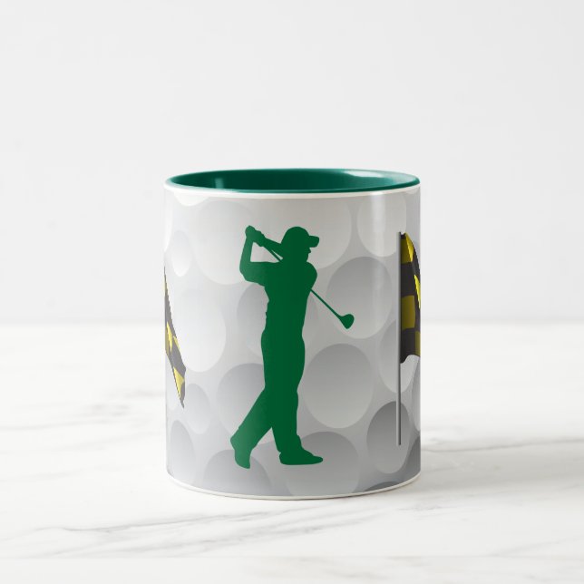 Bicolor Taza golfing del golf (Centro)