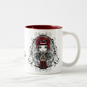 Bicolor Taza gótica de Fae del Victorian de Annie