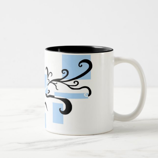 Bicolor Taza gráfica de la impresión (Derecha)