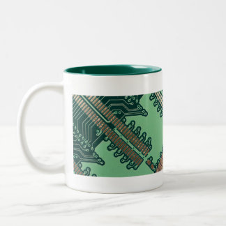 Bicolor Taza grande de la placa de circuito