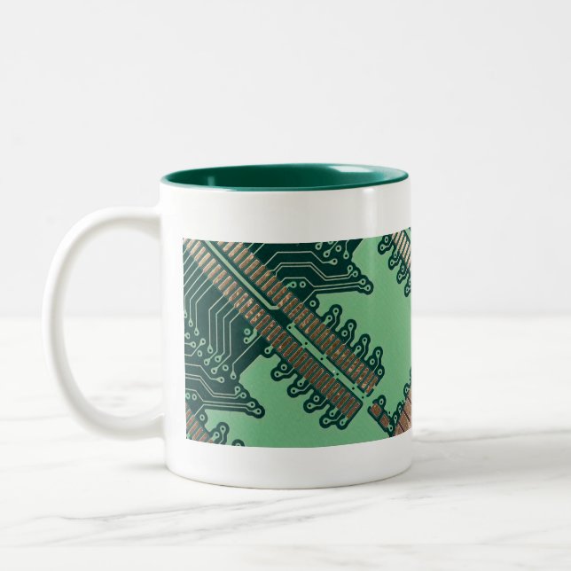 Bicolor Taza grande de la placa de circuito (Izquierda)