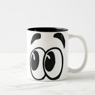 Bicolor Taza grande de los ojos