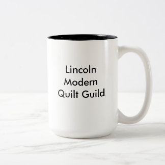 Bicolor Taza grande del logotipo de LMQG