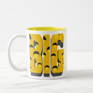 Bicolor Taza grande del queso