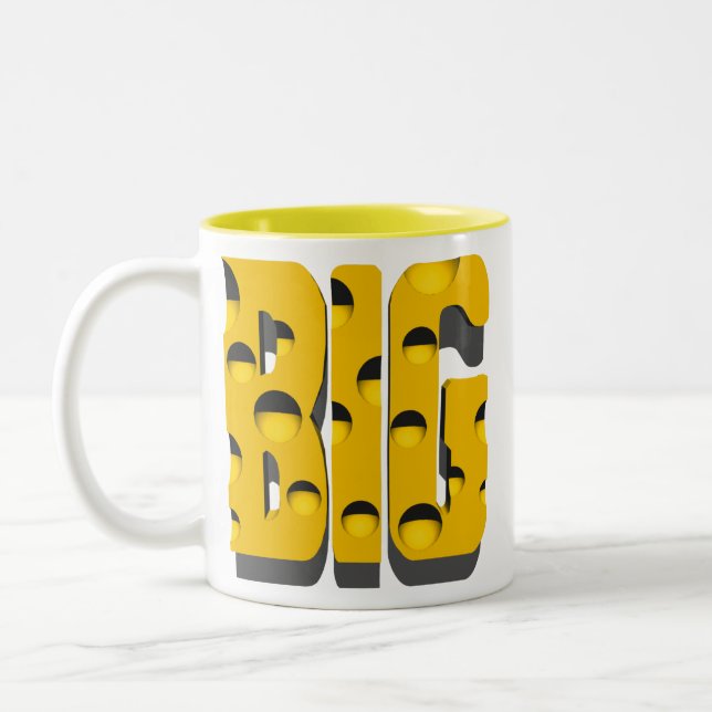 Bicolor Taza grande del queso (Izquierda)