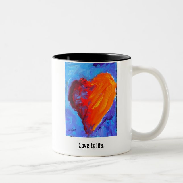 Bicolor Taza grande y brillante (Derecha)