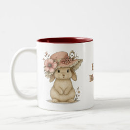 Bicolor Taza Happy Easter para café