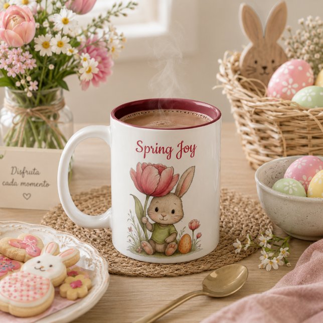 Bicolor Taza Happy Easter para café (Subido por el creador)