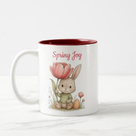 Bicolor Taza Happy Easter para café