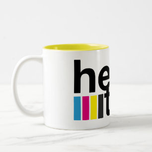 Bicolor Taza Helvetica