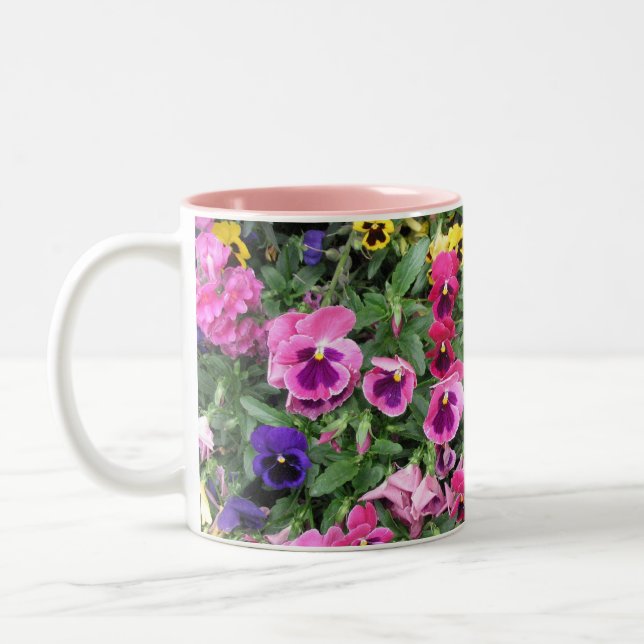 Bicolor Taza hermosa del jardín (Izquierda)
