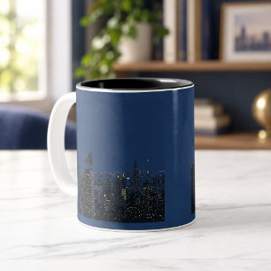 Bicolor Taza Héroe Ciudad de Medianoche