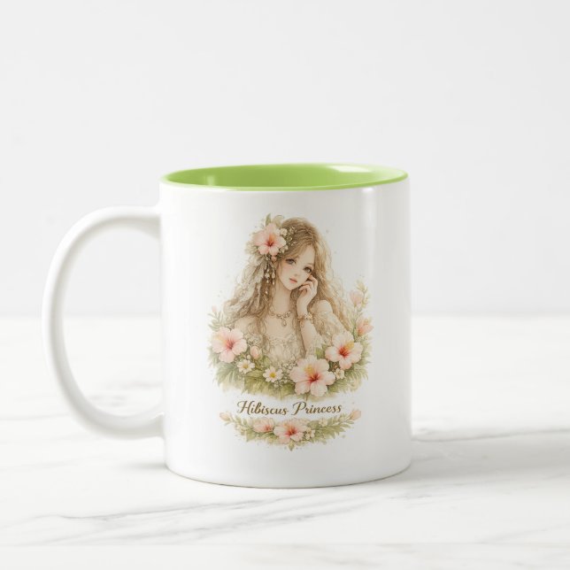 Bicolor Taza Hibiscus Princess Angel (Izquierda)