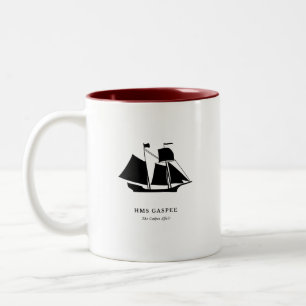 Bicolor Taza — HMS Gaspee