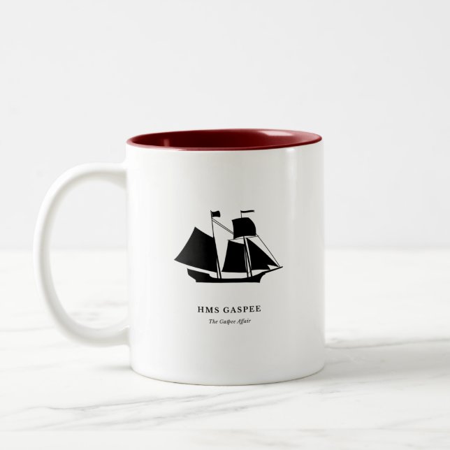 Bicolor Taza — HMS Gaspee (Izquierda)