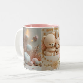Bicolor Taza Honey Bonny Baby – Cachorro de Oso y Conejito