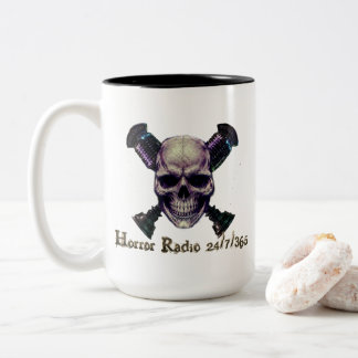 Bicolor Taza Horror Radio MicroCross Calavera 2 tonos