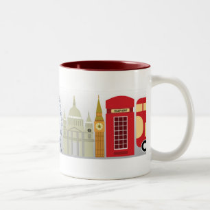 Bicolor Taza icónica de Londres